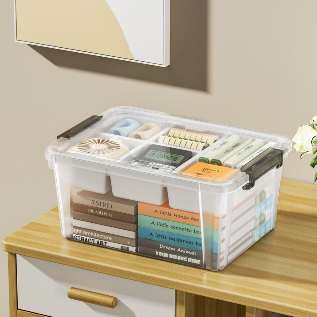 Storage box organization scene
